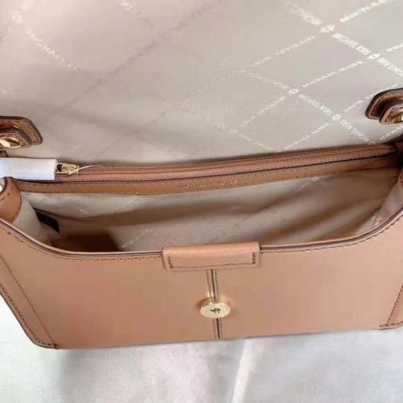 Michael Kors Sonia Medium Chain strap Shoulder Bag Crossbody Lugagge Leather - Picture 3 of 9